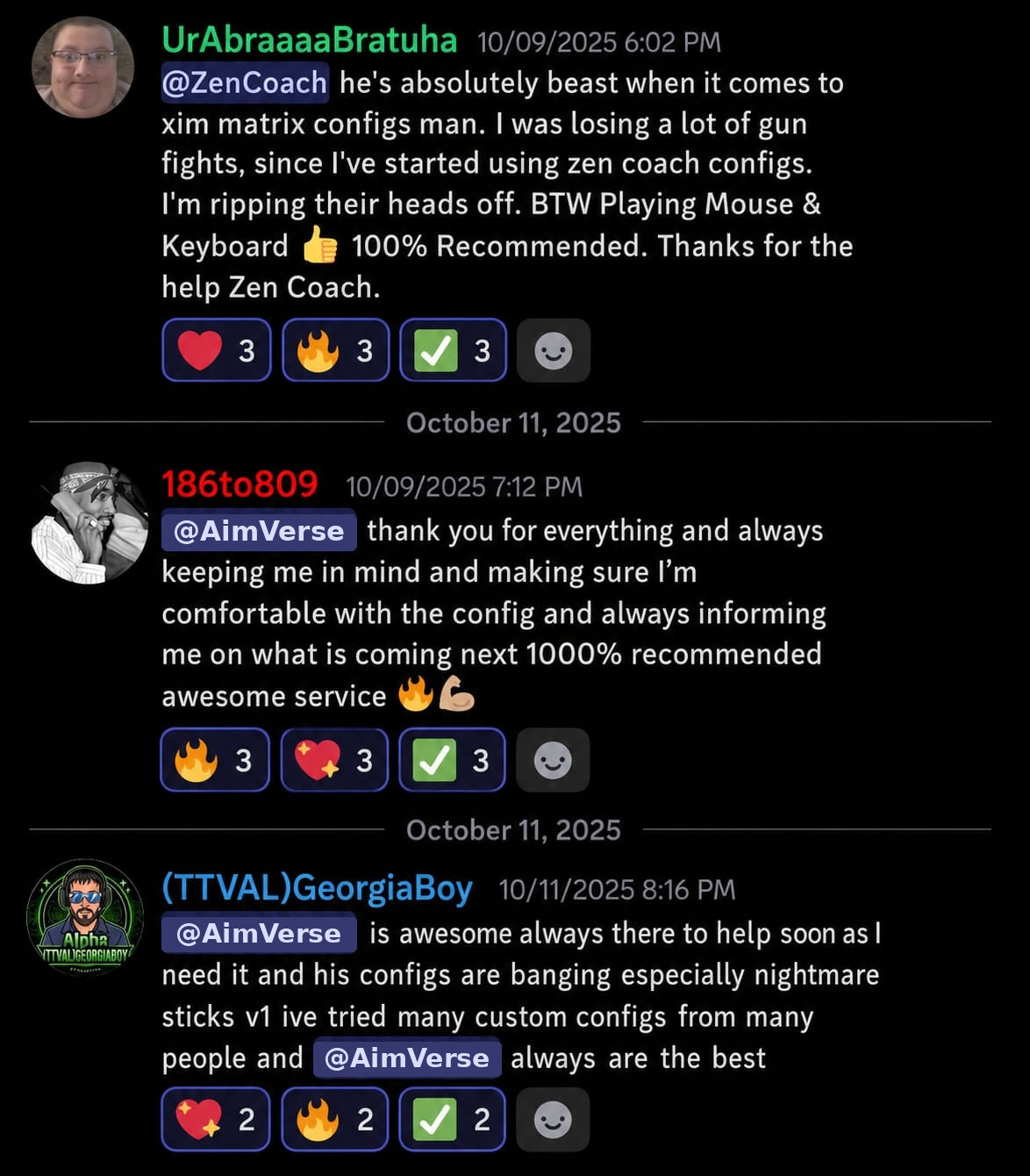 Customer testimonial
